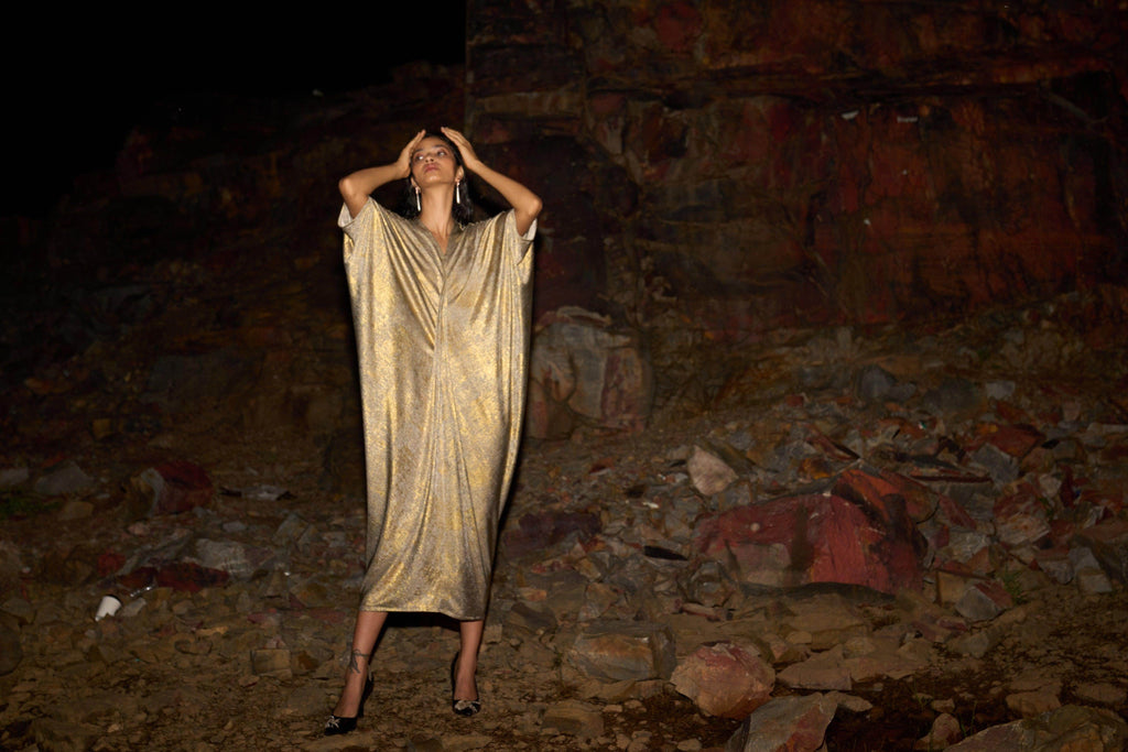 DRAPE COWL KAFTAN - dash and dot dash and dot