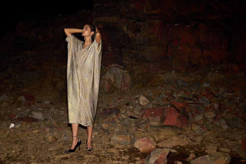 DRAPE COWL KAFTAN - dash and dot dash and dot