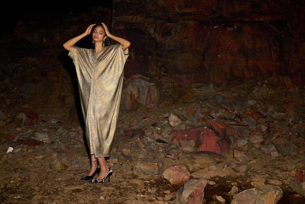 DRAPE COWL KAFTAN - dash and dot dash and dot