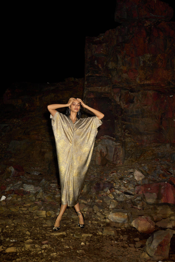 DRAPE COWL KAFTAN - dash and dot dash and dot