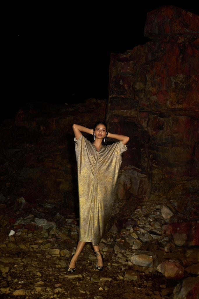 DRAPE COWL KAFTAN - dash and dot dash and dot