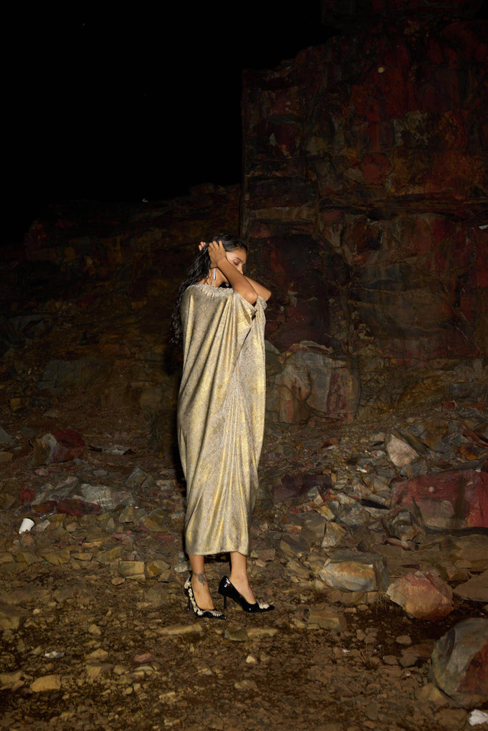 DRAPE COWL KAFTAN - dash and dot dash and dot