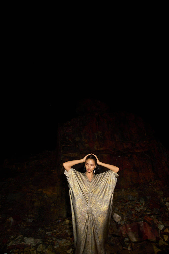 DRAPE COWL KAFTAN - dash and dot dash and dot