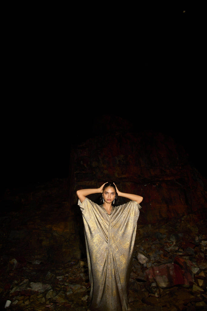 DRAPE COWL KAFTAN - dash and dot dash and dot