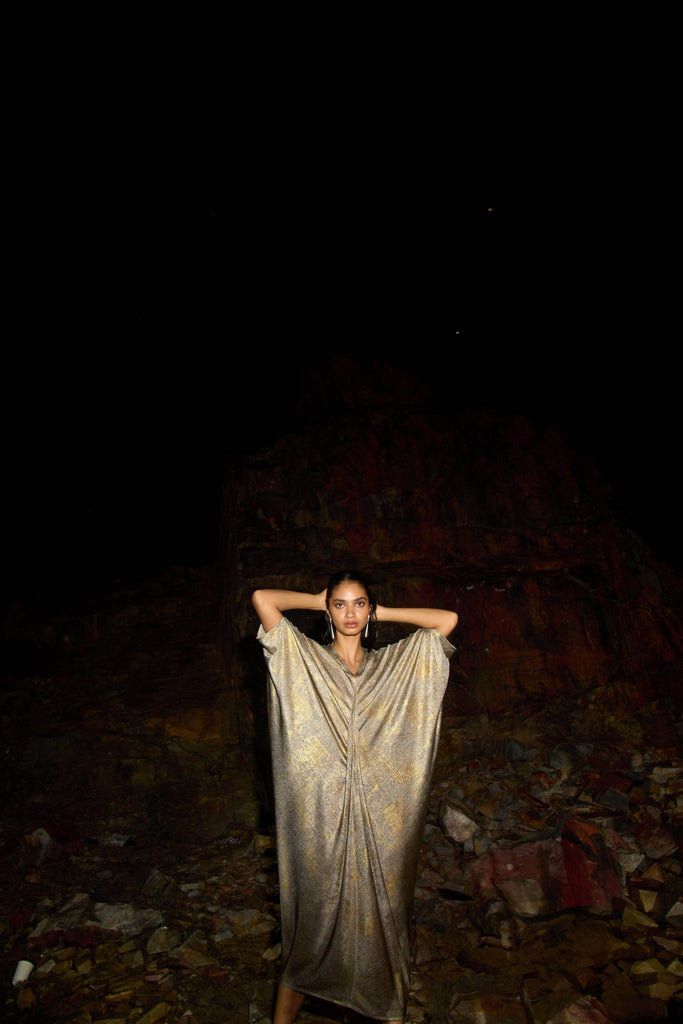 DRAPE COWL KAFTAN - dash and dot dash and dot