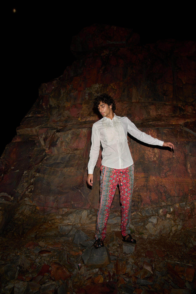 FRINGE BIB SHIRT - dash and dot dash and dot