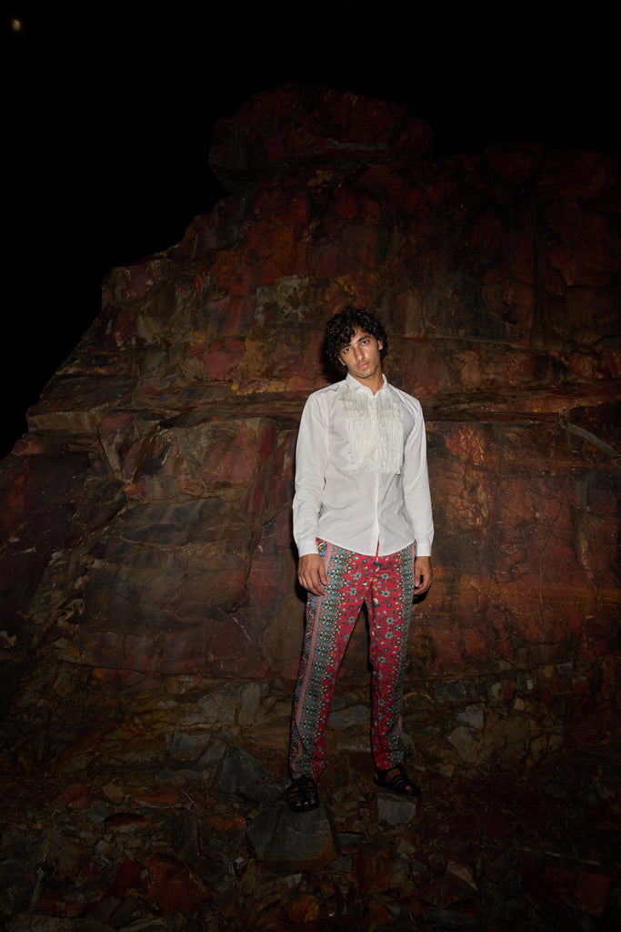 FRINGE BIB SHIRT - dash and dot dash and dot