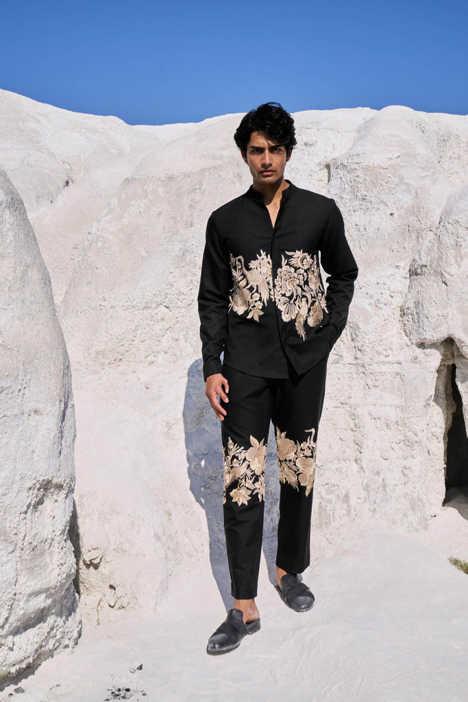 PLACEMENT EMBROIDERED PANTS - dash and dot dash and dot