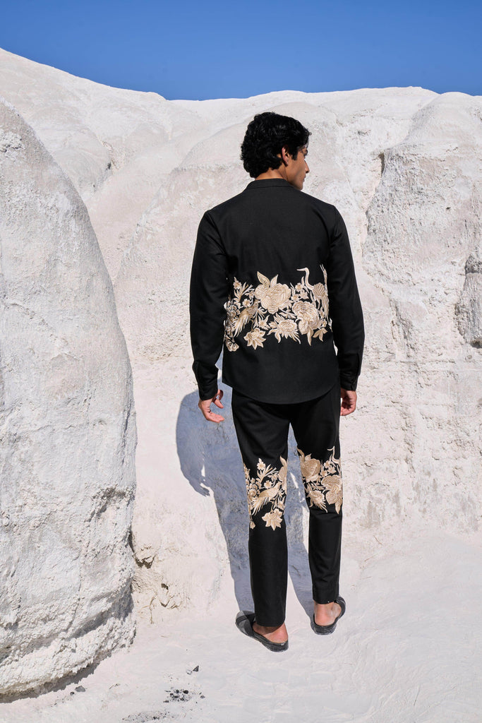 PLACEMENT EMBROIDERED PANTS - dash and dot dash and dot