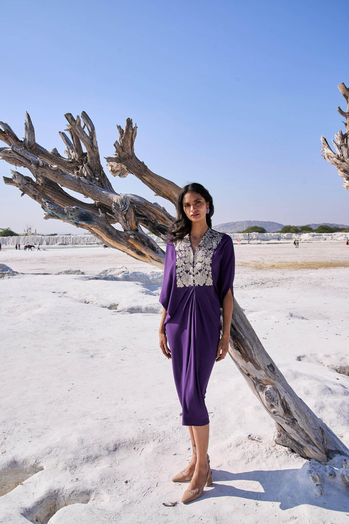 EMBROIDERED BIB KAFTAN - dash and dot dash and dot