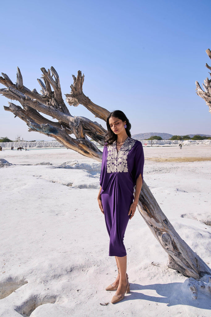 EMBROIDERED BIB KAFTAN - dash and dot dash and dot