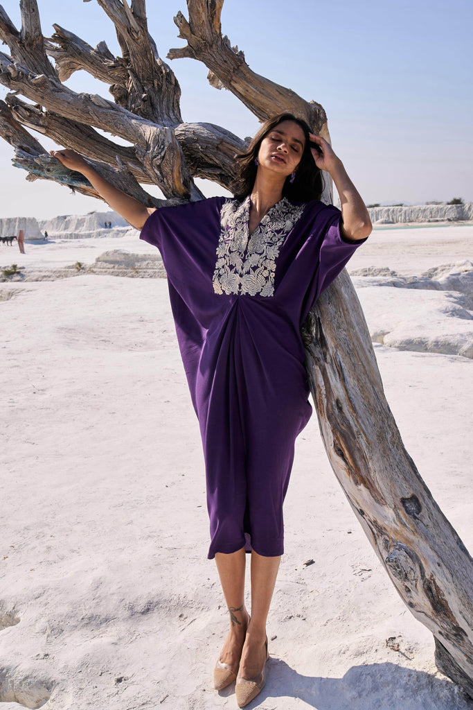 EMBROIDERED BIB KAFTAN - dash and dot dash and dot