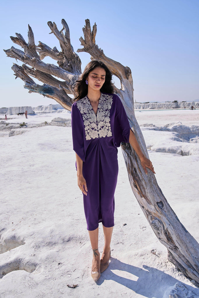 EMBROIDERED BIB KAFTAN - dash and dot dash and dot