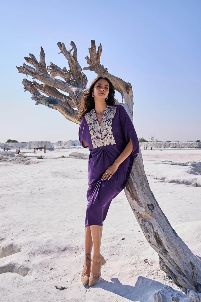 EMBROIDERED BIB KAFTAN - dash and dot dash and dot