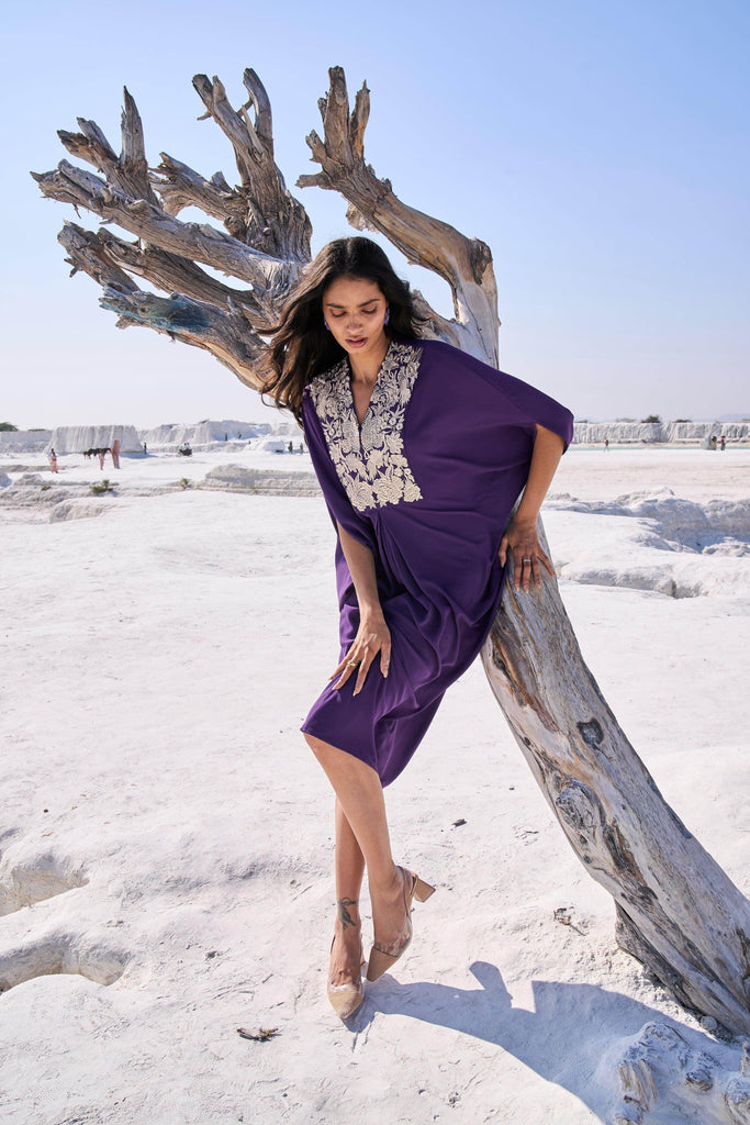 EMBROIDERED BIB KAFTAN - dash and dot dash and dot