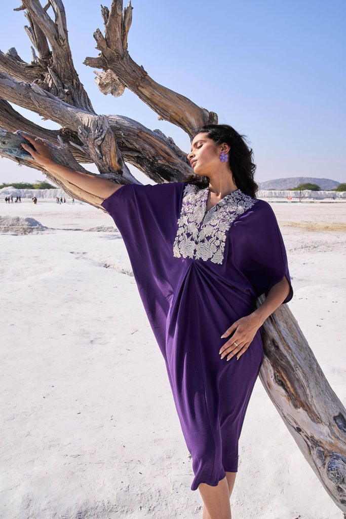 EMBROIDERED BIB KAFTAN - dash and dot dash and dot