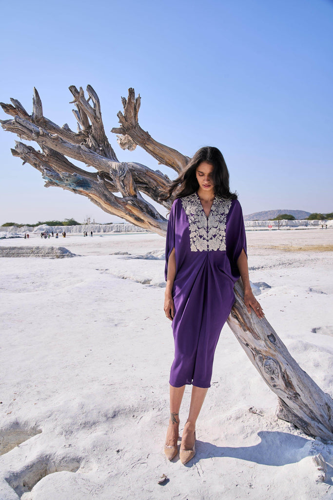 EMBROIDERED BIB KAFTAN - dash and dot dash and dot