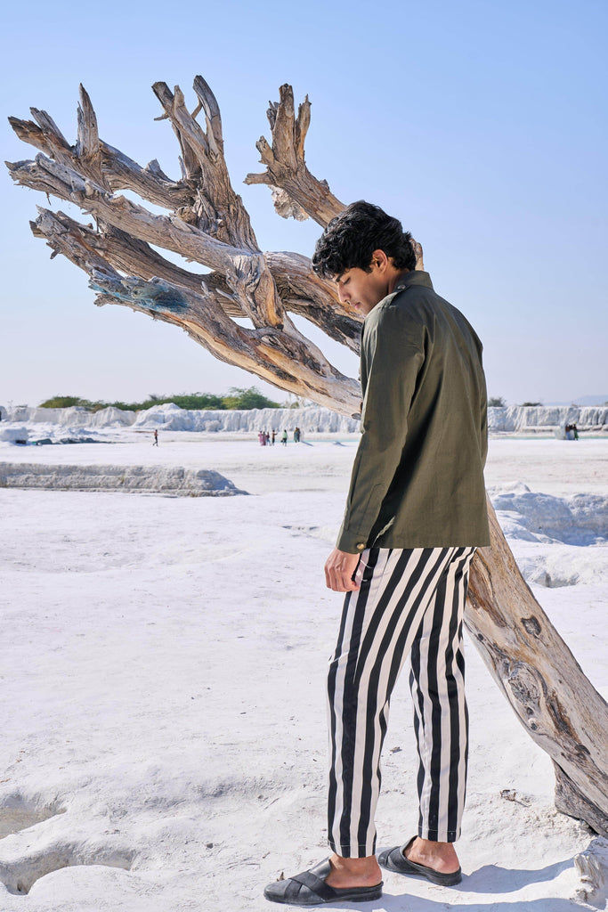 MILITARY BUTTON SHIRT - dash and dot dash and dot