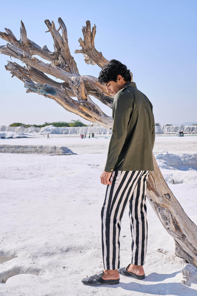 MILITARY BUTTON SHIRT - dash and dot dash and dot