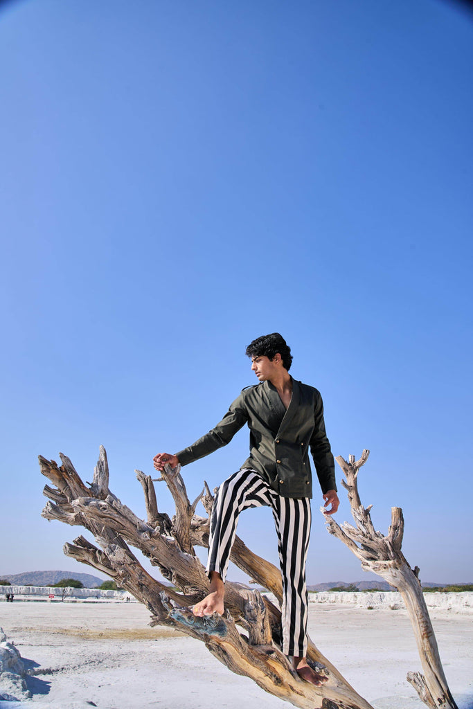 MILITARY BUTTON SHIRT - dash and dot dash and dot