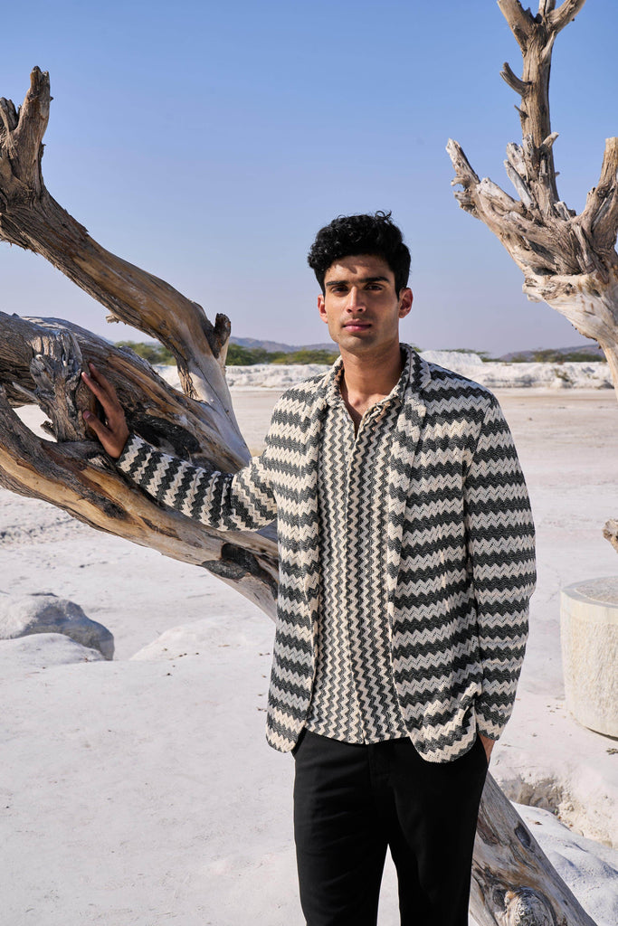 CHEVRON BLAZER - dash and dot dash and dot