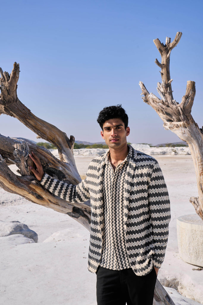 CHEVRON BLAZER - dash and dot dash and dot