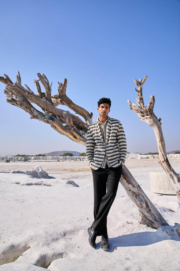 CHEVRON BLAZER - dash and dot dash and dot