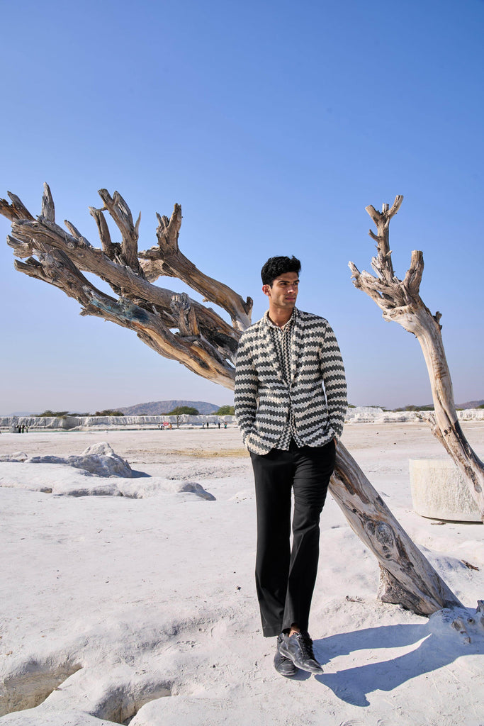 CHEVRON BLAZER - dash and dot dash and dot