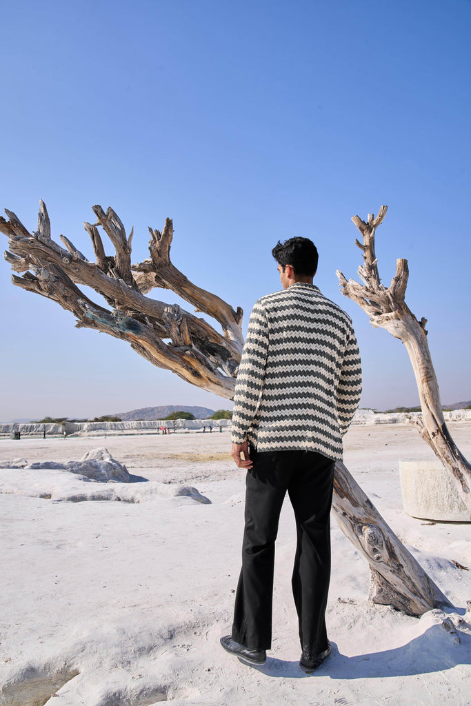 CHEVRON SHIRT AND JACKET SET - dash and dot dash and dot