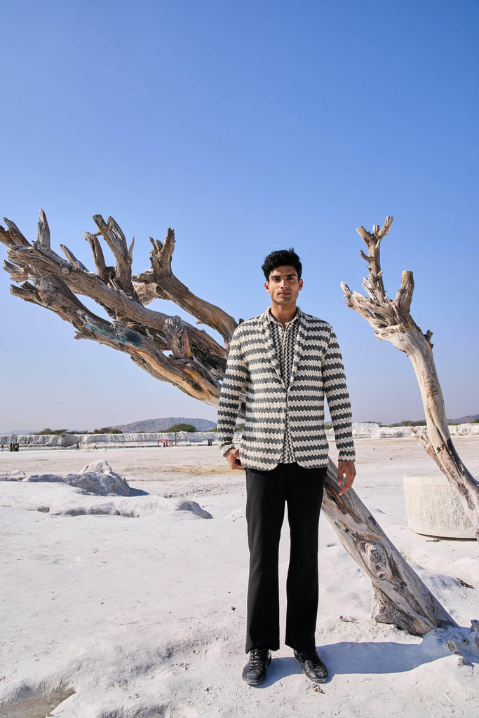 CHEVRON BLAZER - dash and dot dash and dot