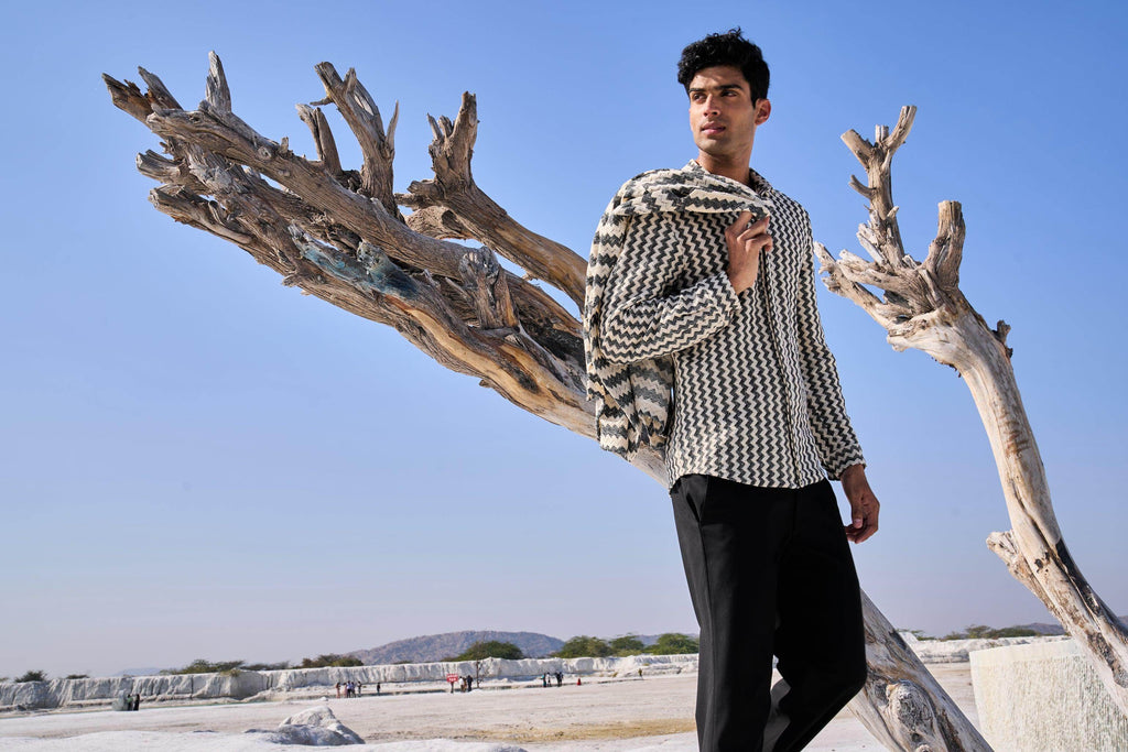 CHEVRON SHIRT - dash and dot dash and dot