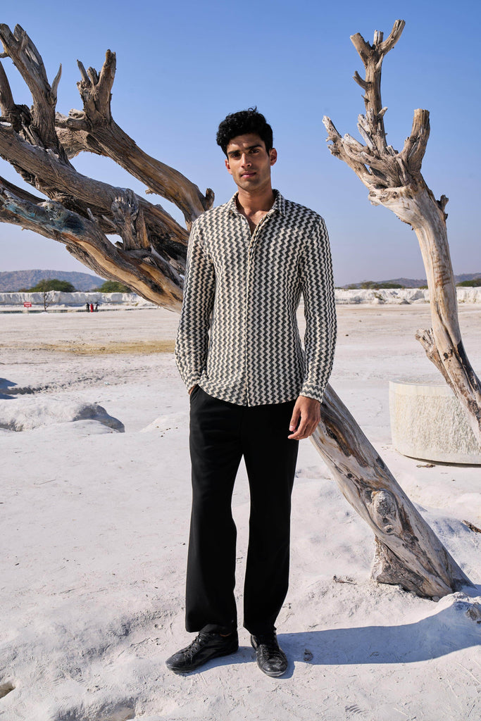 CHEVRON SHIRT - dash and dot dash and dot