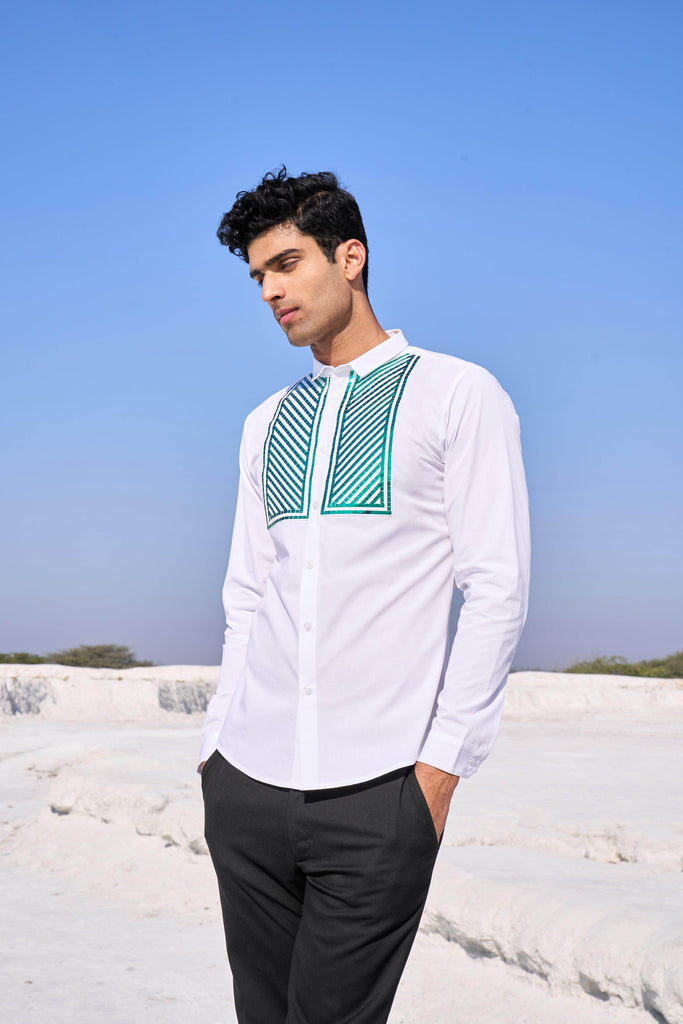 CHEVRON BIB SHIRT - dash and dot dash and dot