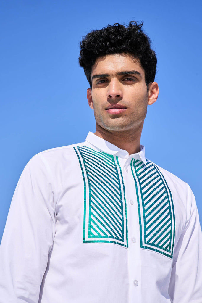 CHEVRON BIB SHIRT - dash and dot dash and dot