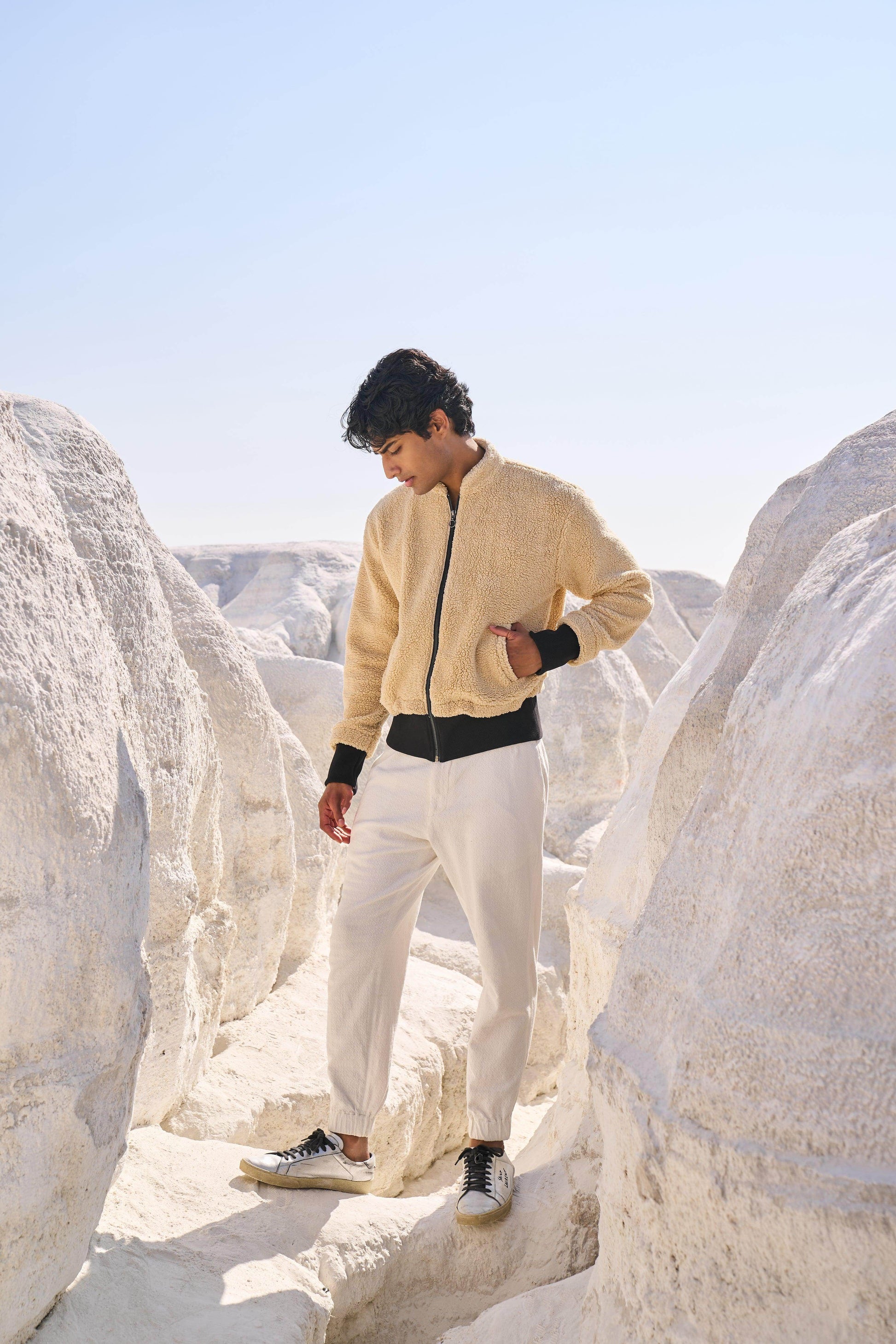 SHERPA BOMBER JACKET - dash and dot