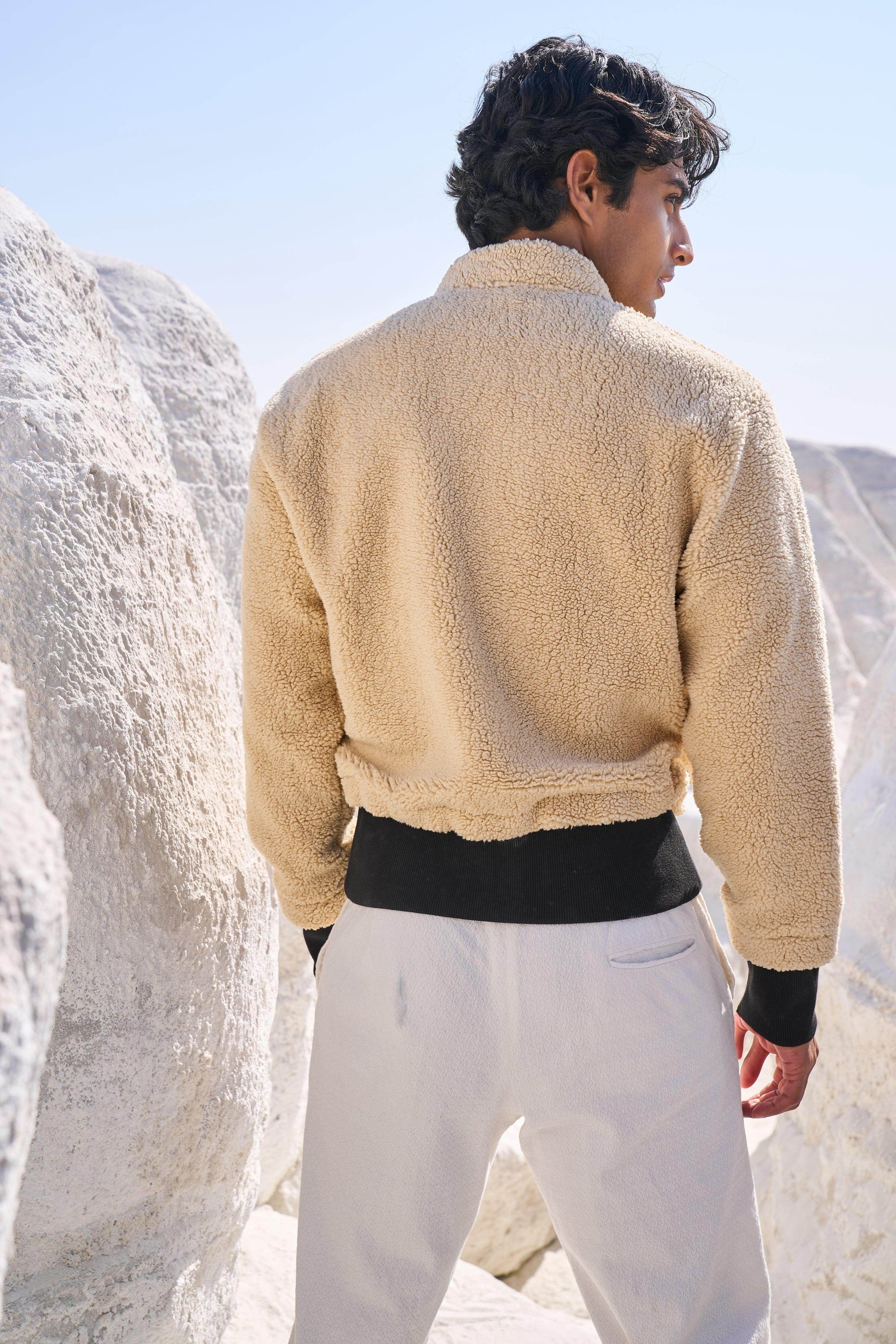 SHERPA BOMBER JACKET - dash and dot