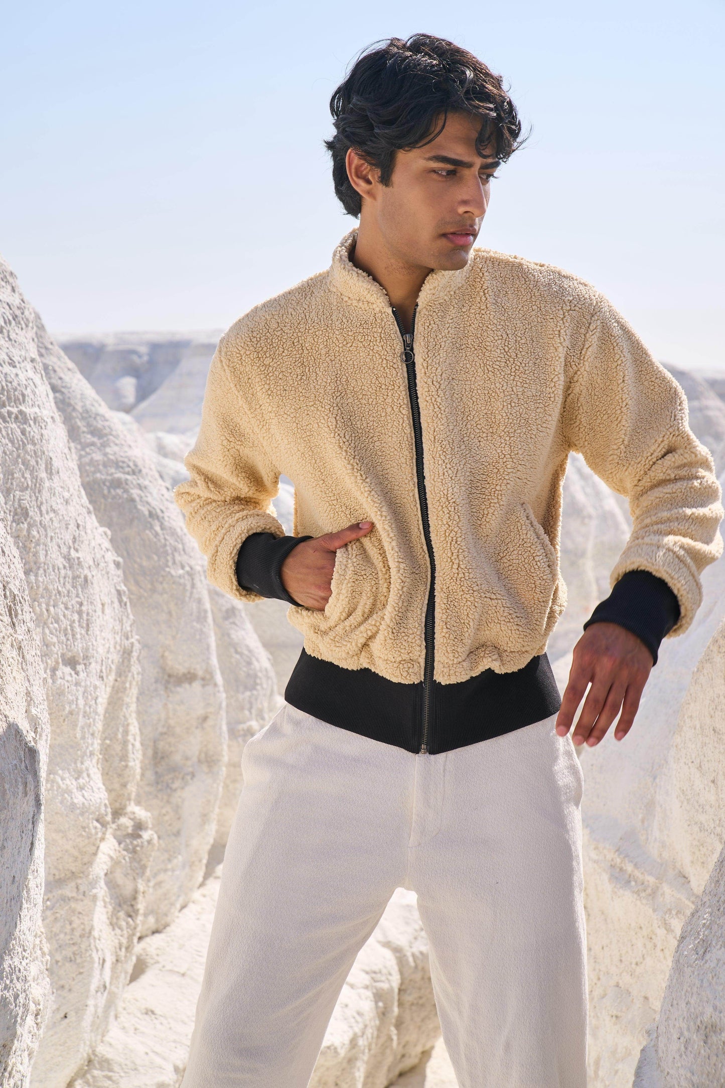 SHERPA BOMBER JACKET - dash and dot