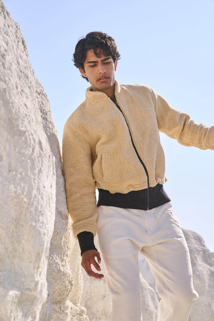 SHERPA BOMBER JACKET - dash and dot dash and dot