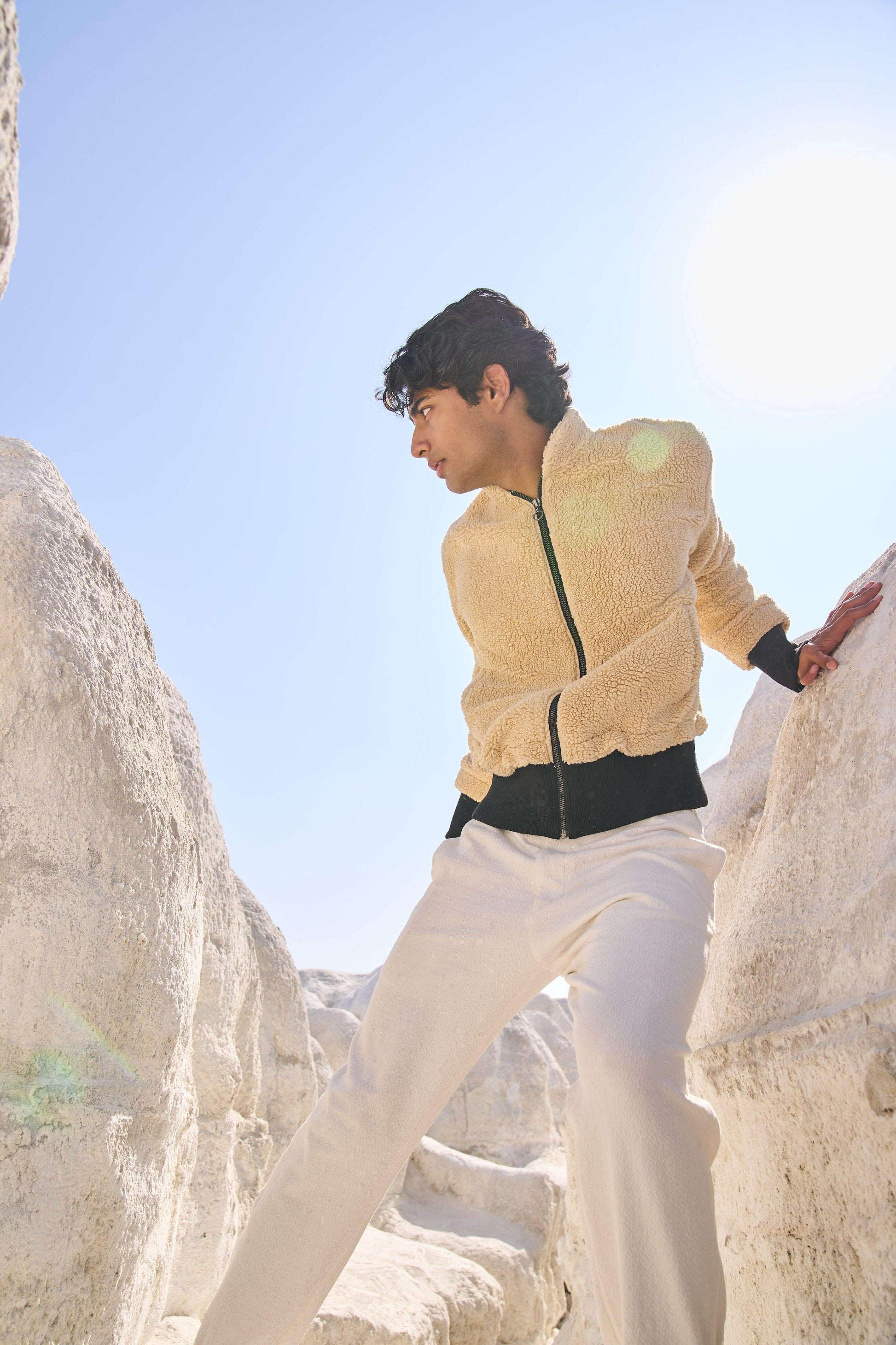 SHERPA BOMBER JACKET - dash and dot