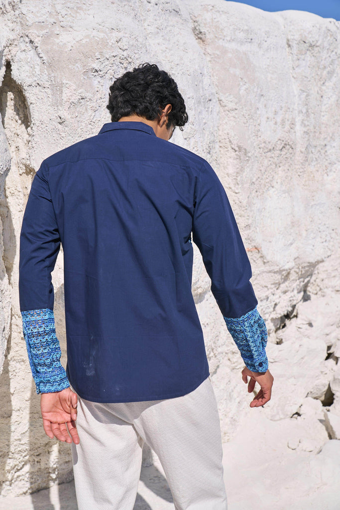 LACE BLOCK SHIRT - dash and dot dash and dot