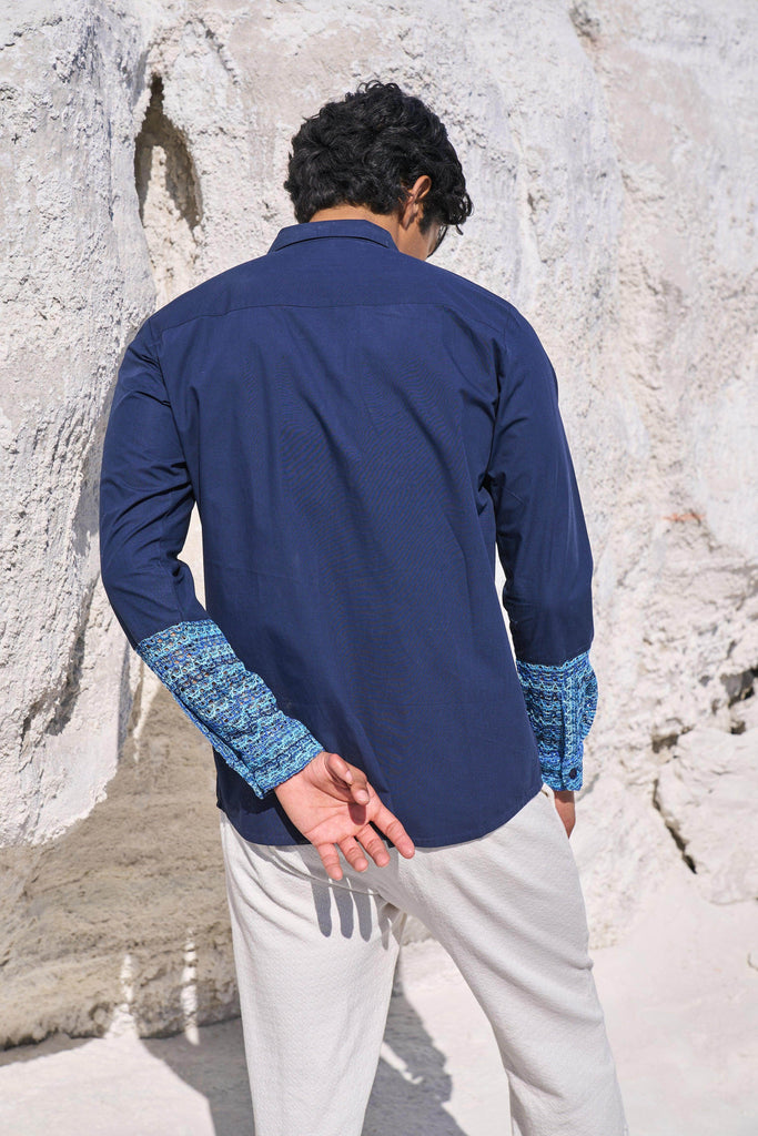 LACE BLOCK SHIRT - dash and dot dash and dot