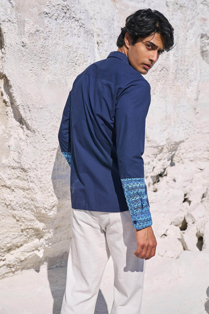 LACE BLOCK SHIRT - dash and dot dash and dot