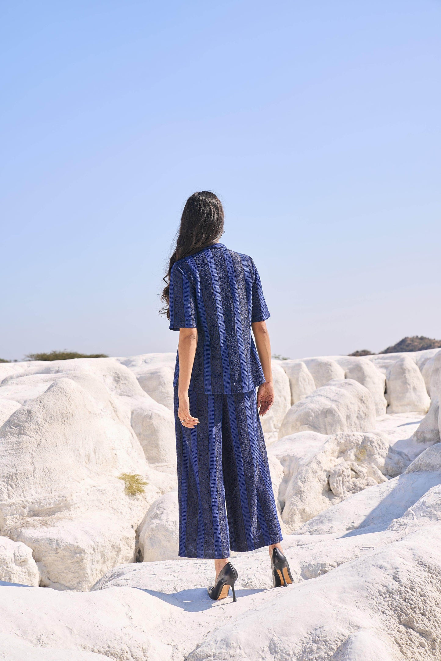 BLUE LACE SHIRT - dash and dot