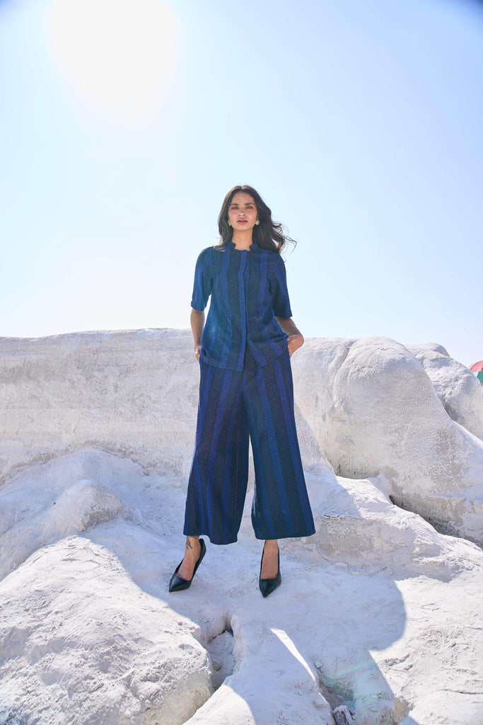 BLUE LACE SHIRT - dash and dot dash and dot