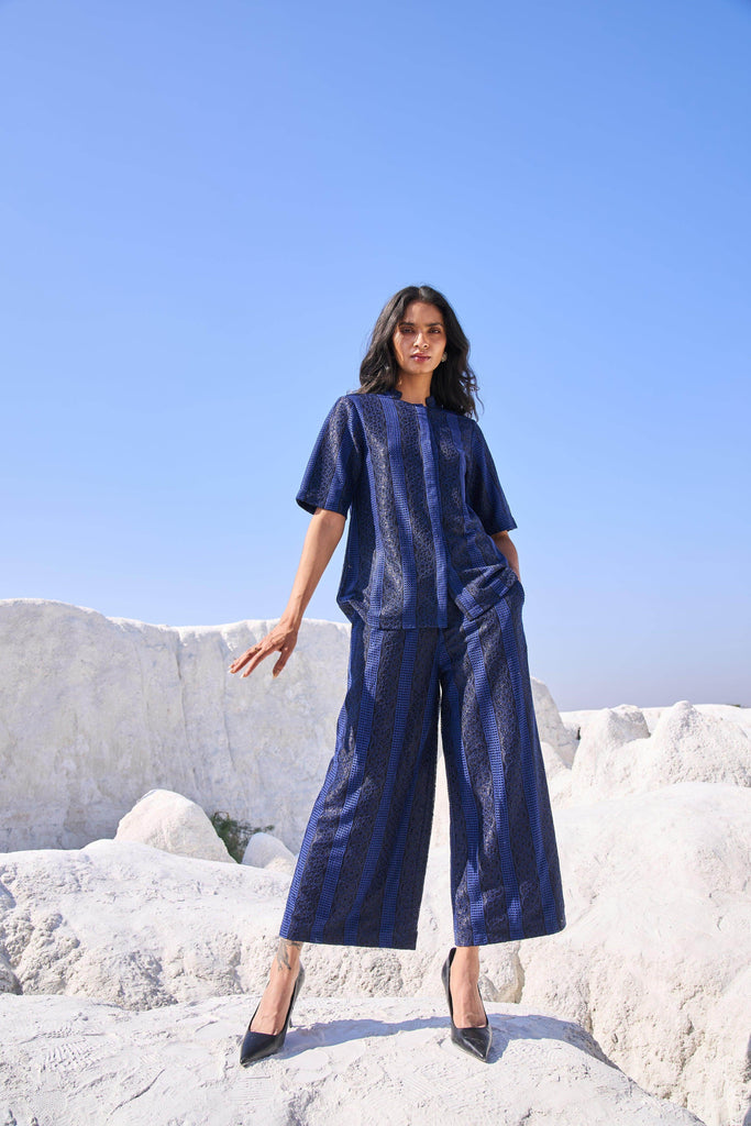 BLUE LACE SHIRT - dash and dot dash and dot