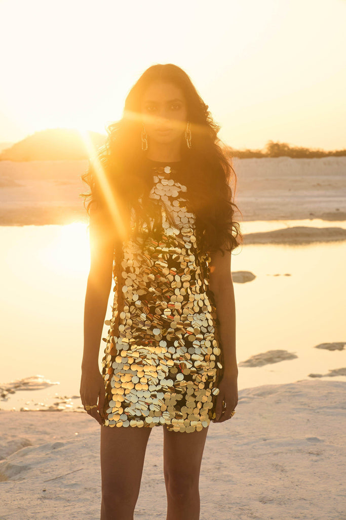 PAILLETTE DRESS - dash and dot dash and dot