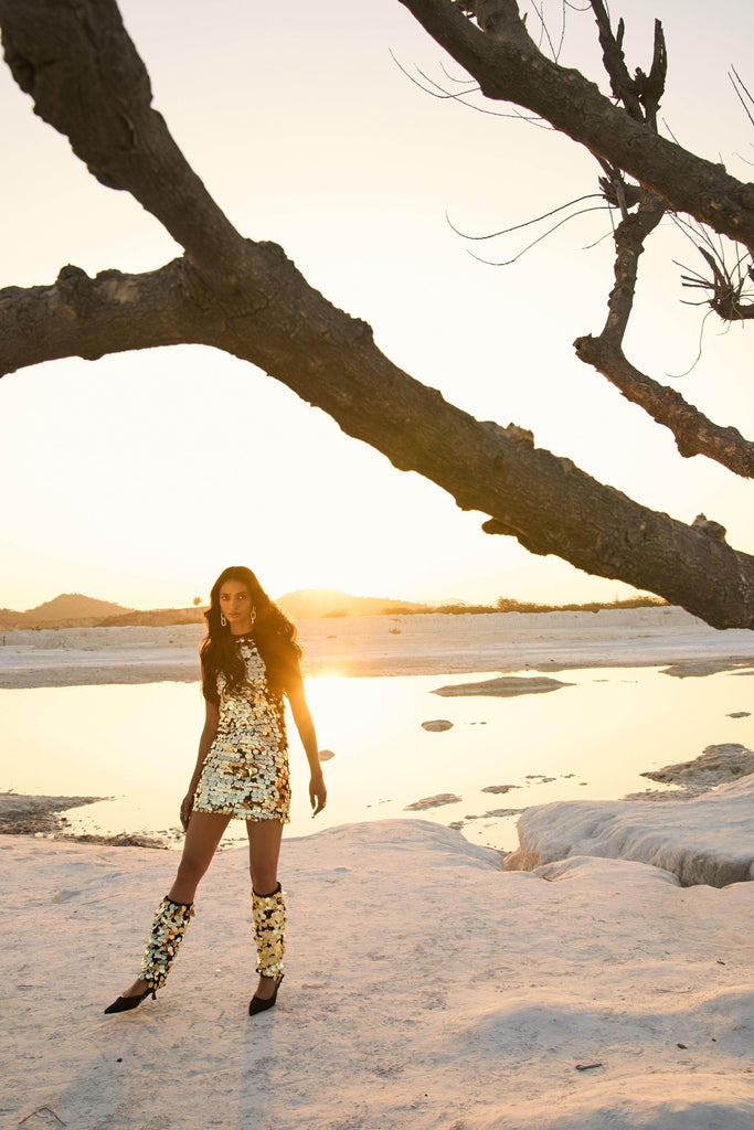 PAILLETTE LEGWARMERS - dash and dot dash and dot