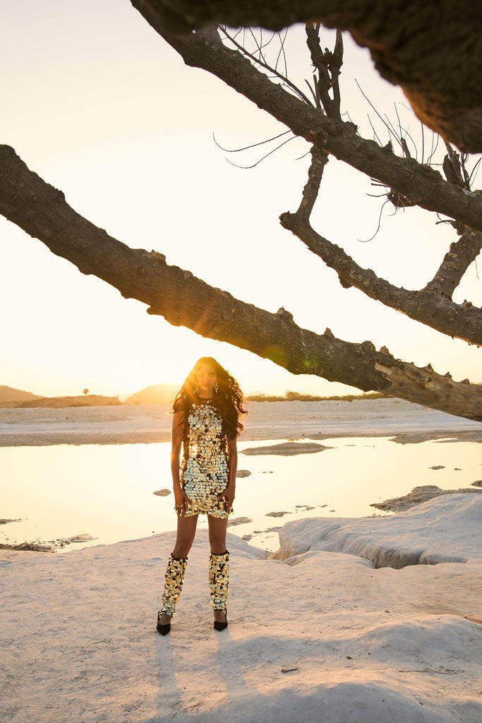 PAILLETTE LEGWARMERS - dash and dot dash and dot