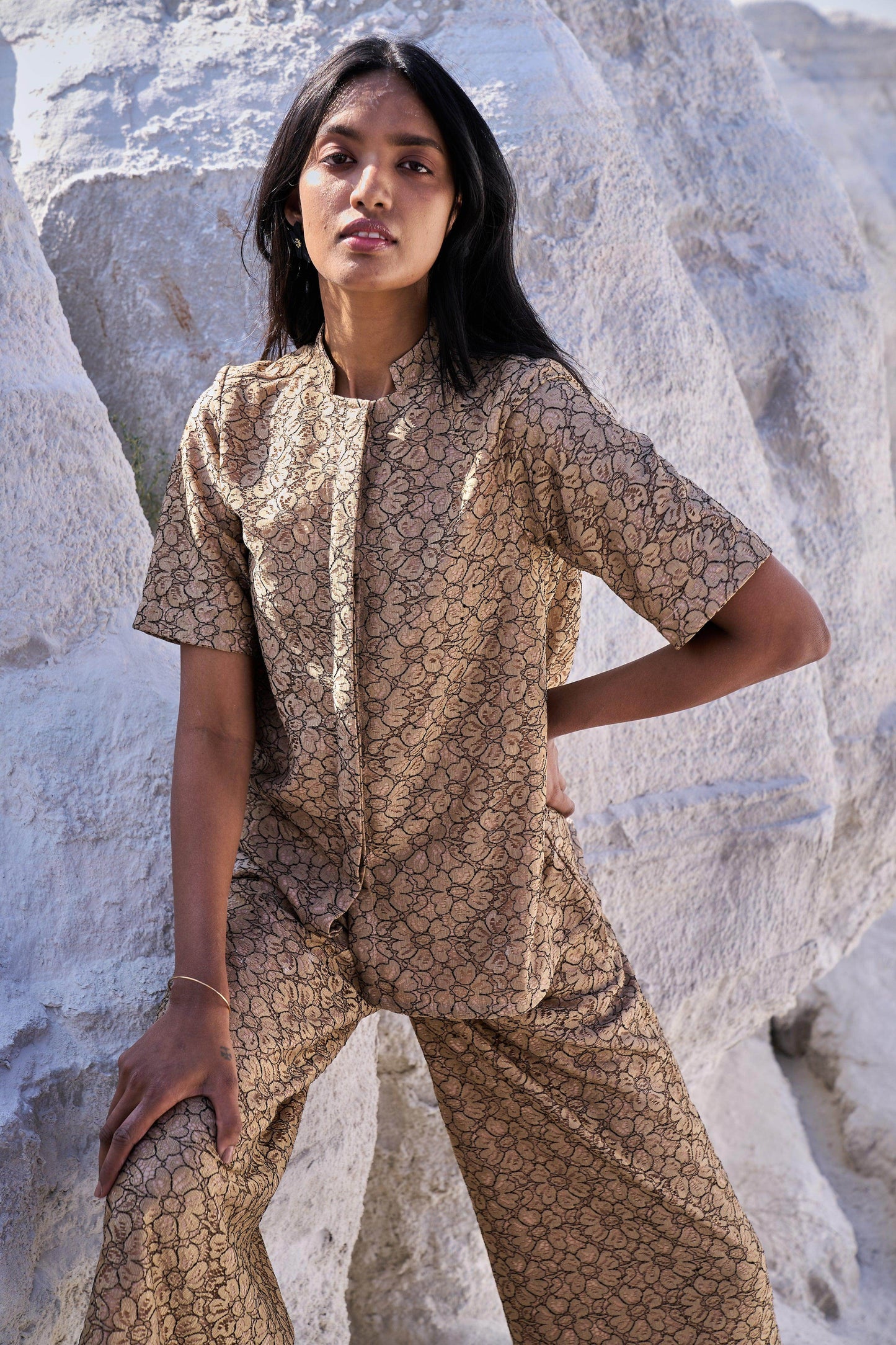 FLORAL LACE TOP - dash and dot