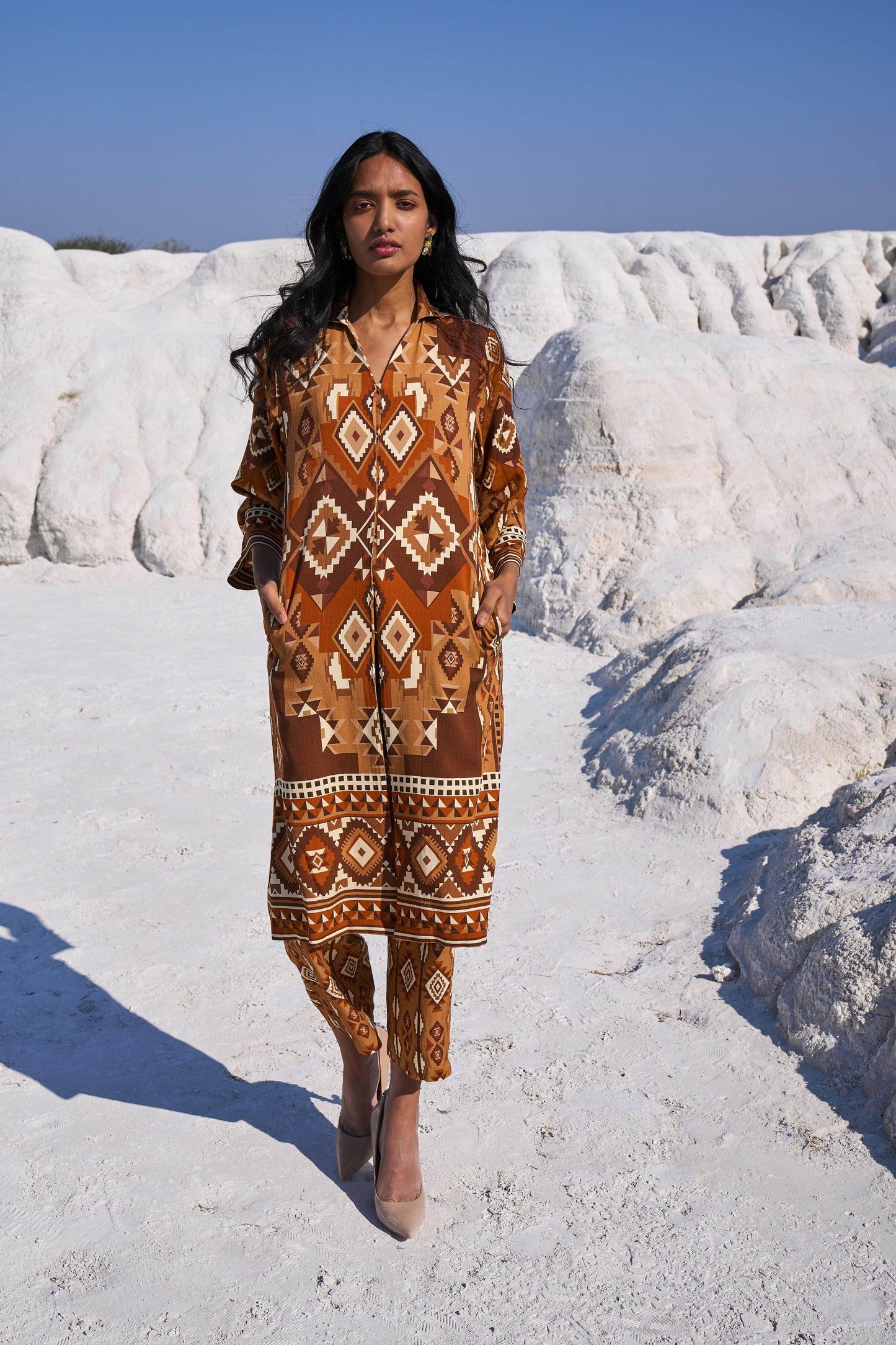 AZTEC PRINT TOP - dash and dot